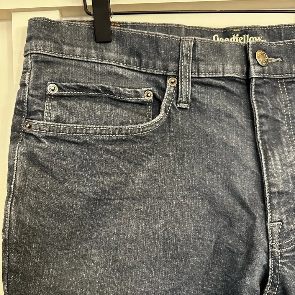 Goodfellow & Co Weathered Blue Straight Jeans Classic Style, 36/30